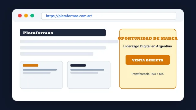 Modelo de aplicación comercial y proyectos digitales para plataformas.com.ar